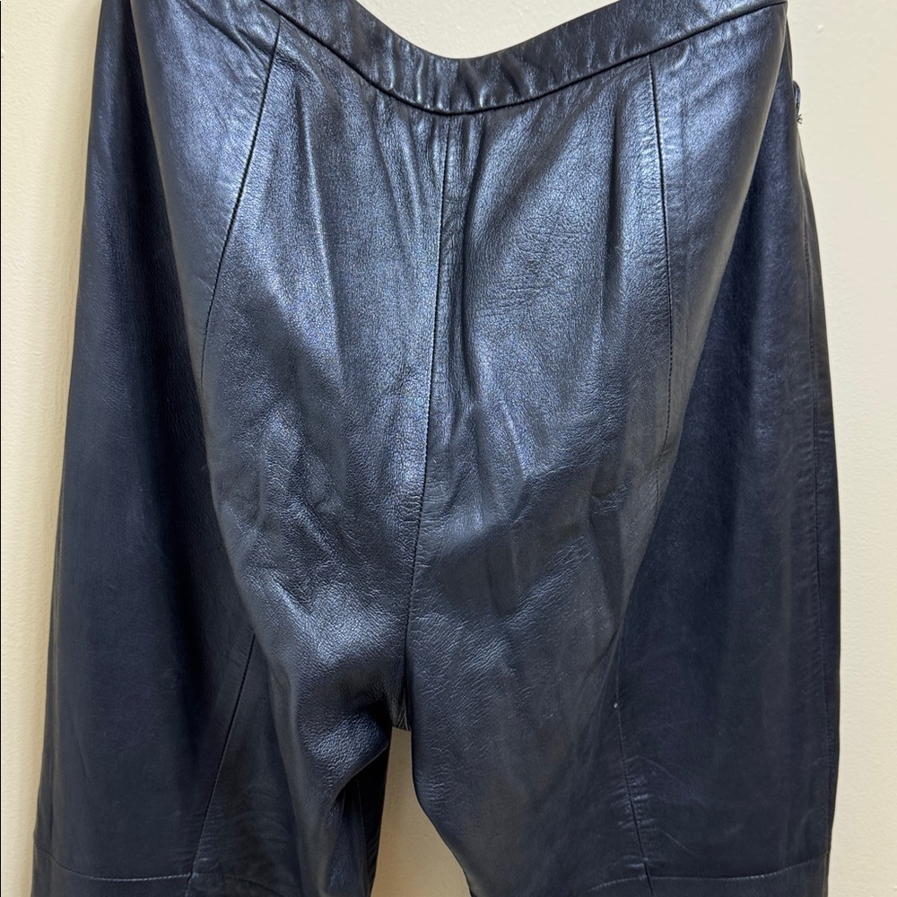 Black  Leather Pants by Ellen Tracy - Picture 10 of 12